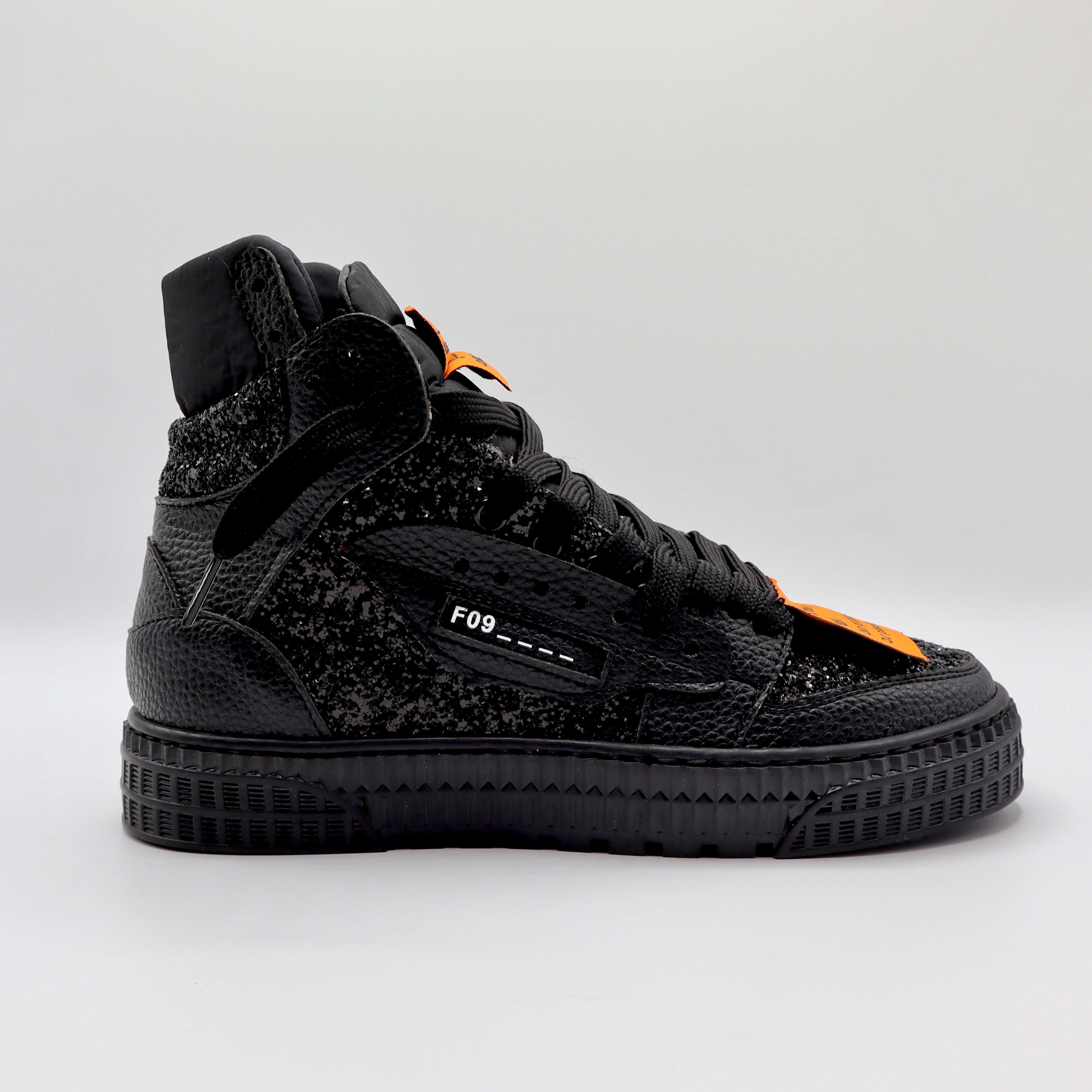 Riad High - Black Orange Shine