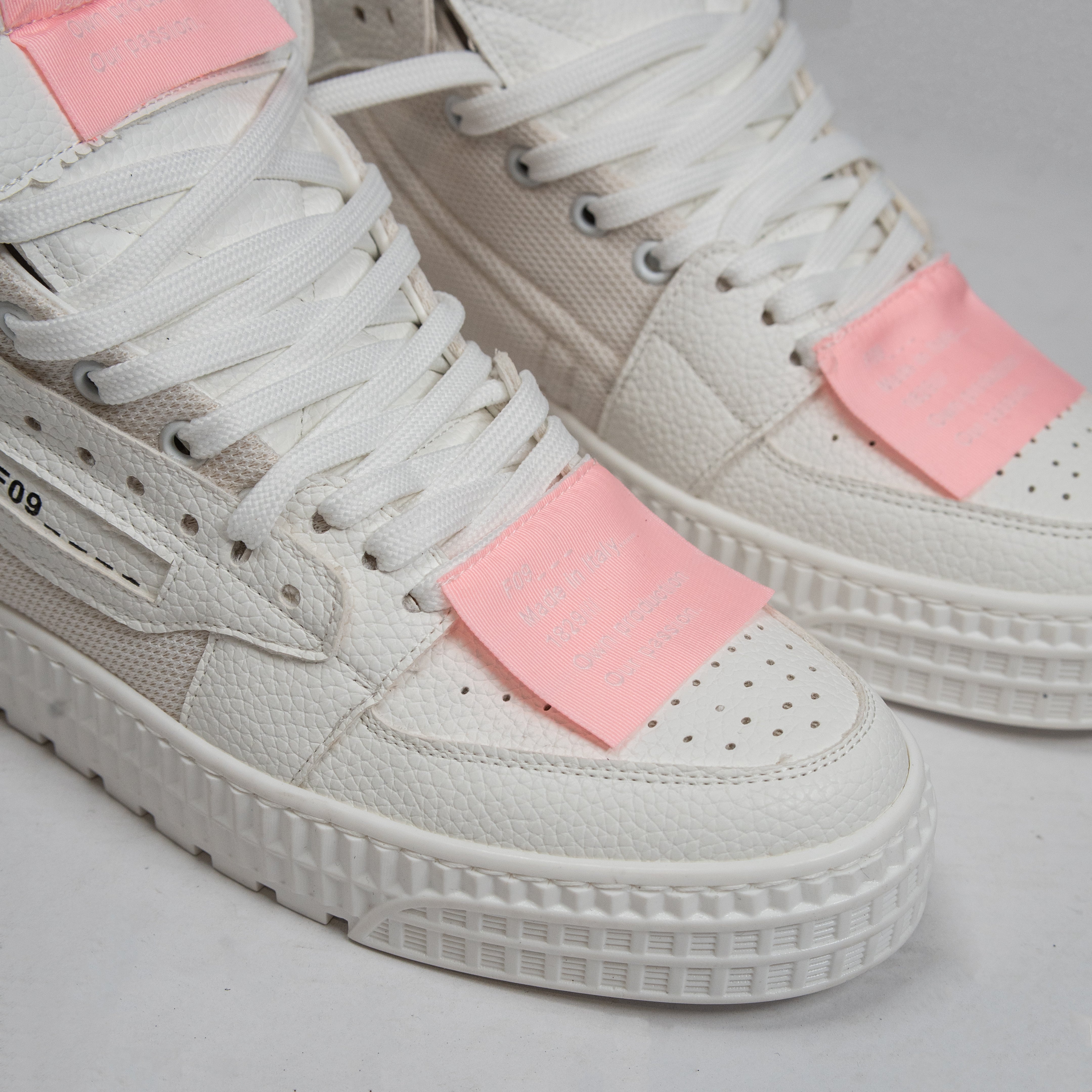 Riad High - White And Baby Pink