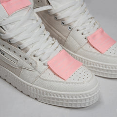 Riad High - White And Baby Pink