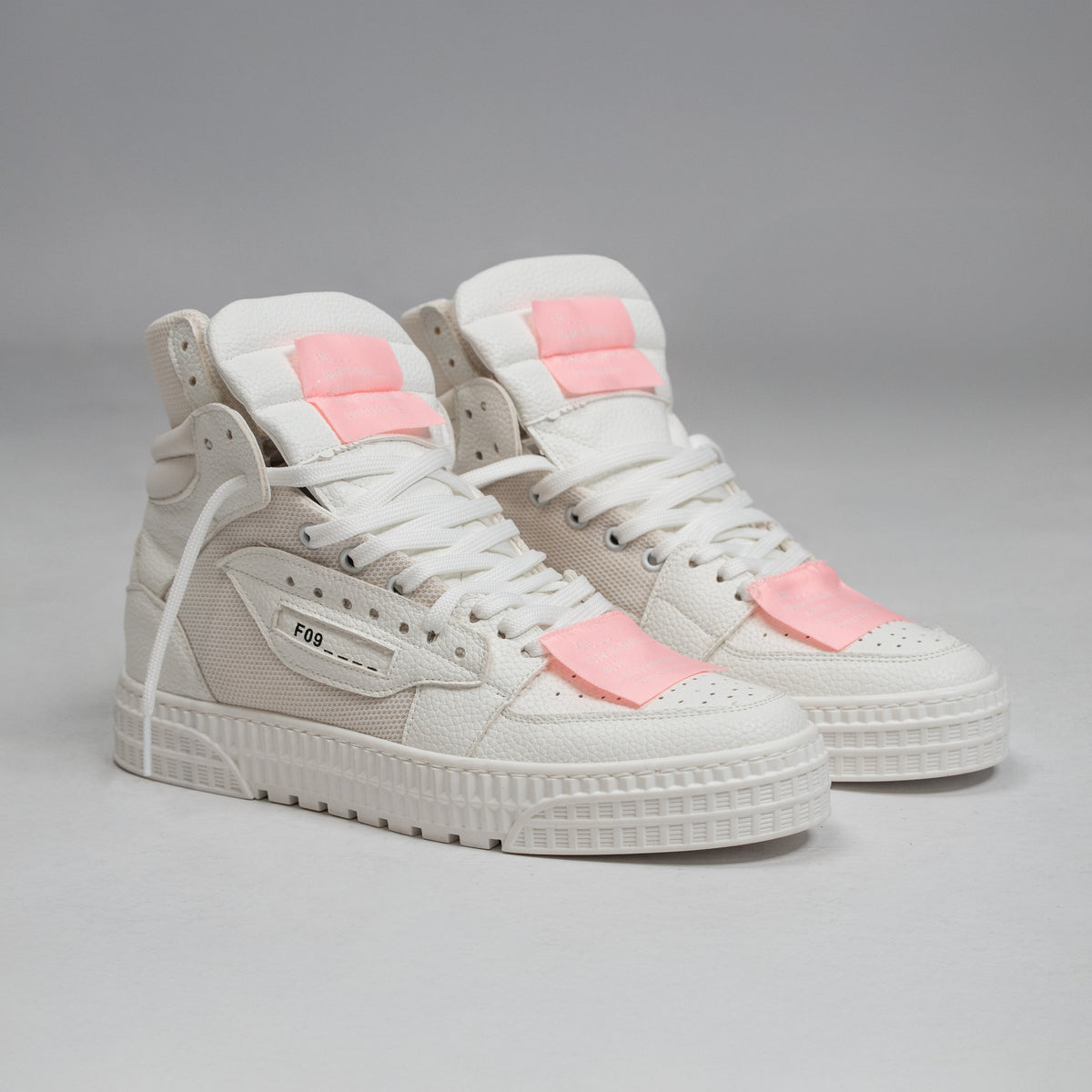 Riad High - White And Baby Pink