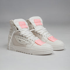 Riad High - White And Baby Pink
