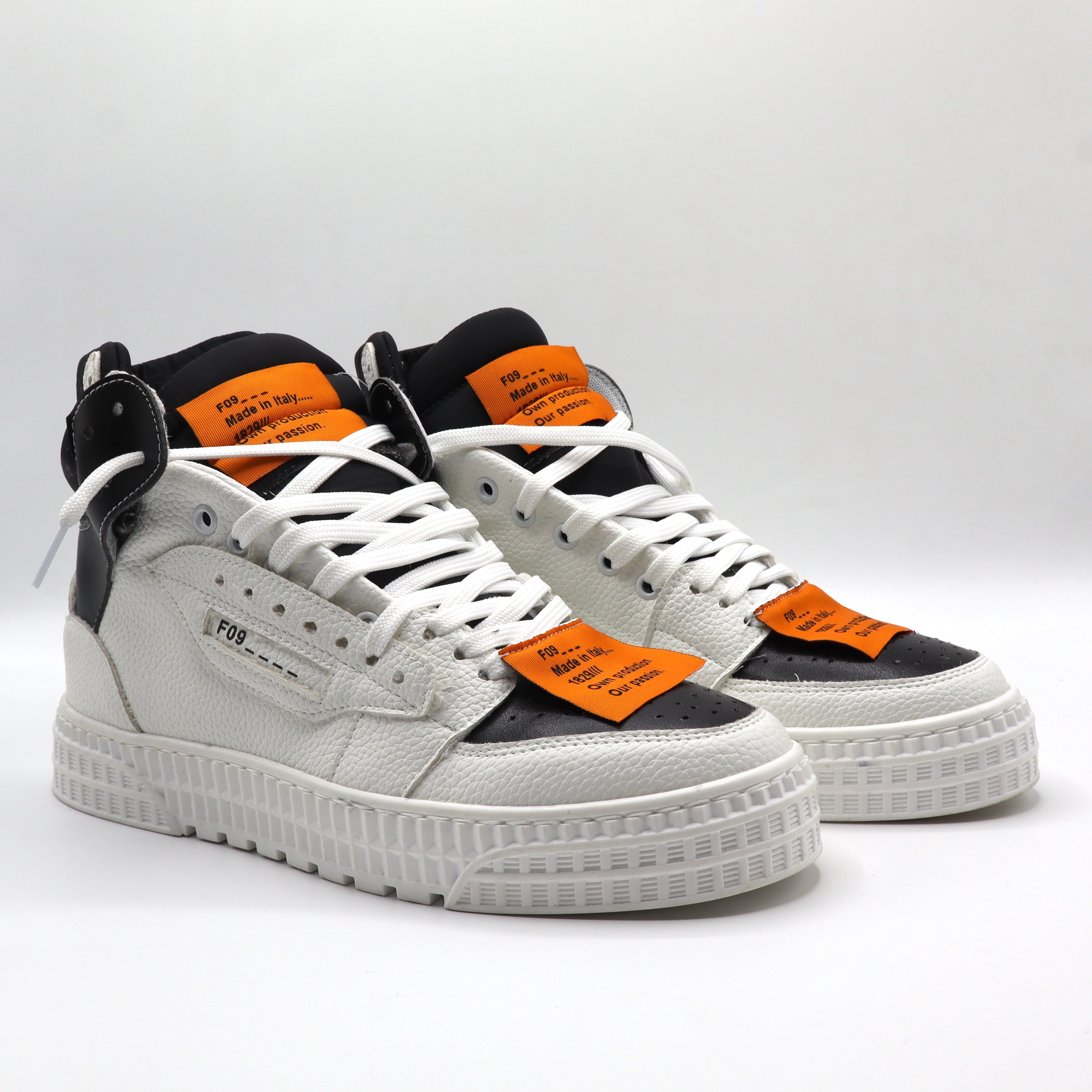 Riad High - White/Black/Orange